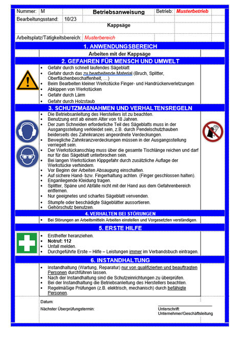 askb Arbeitsschutz Betriebsanweisung